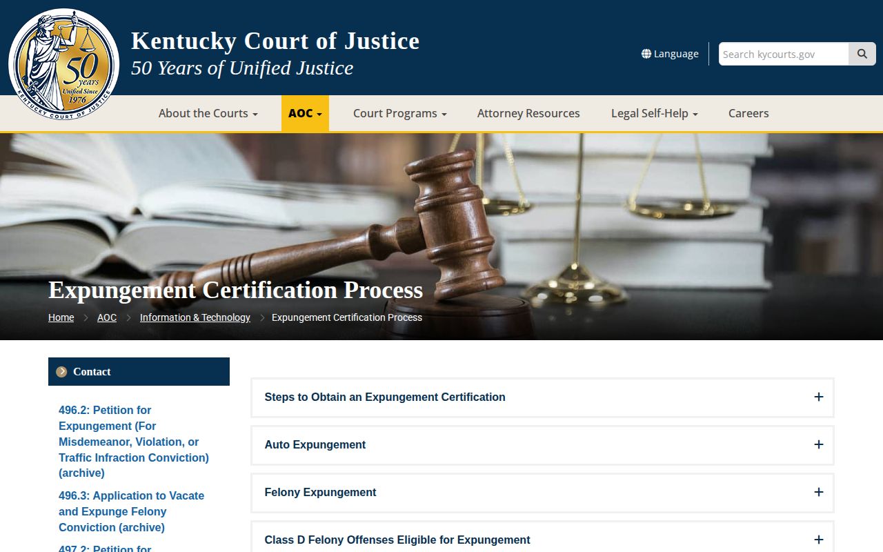 Kentucky expungement information affecting Bell County released inmate mugshots